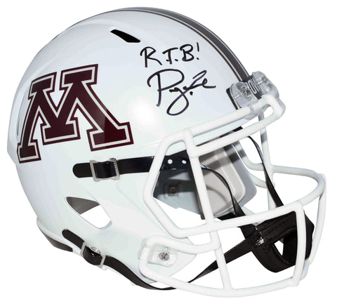 PJ FLECK AUTOGRAPHED SIGNED MINNESOTA GOPHERS FULL SIZE SPEED HELMET BECKETT