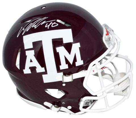 VON MILLER AUTOGRAPHED TEXAS A&M AGGIES AUTHENTIC SPEED HELMET BECKETT