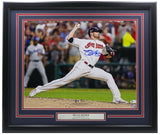 Shane Bieber Signed Framed Cleveland Indians 16x20 Photo BAS ITP