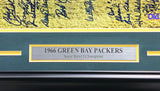 1966 Packers Autographed Framed 16x20 Photo 34 Sigs Bart Starr Beckett AD78728