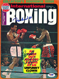 Muhammad Ali & Ron Lyle Autographed Signed International Boxing PSA/DNA S01582