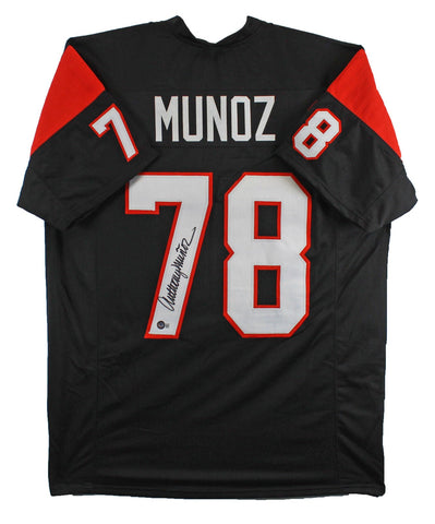 Anthony Munoz Authentic Signed Black Pro Style Jersey Autographed BAS Witnessed