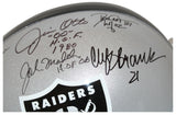 Oakland Raiders Greats Signed F/S Replica Helmet 15 Sigs John Madden JSA 31886