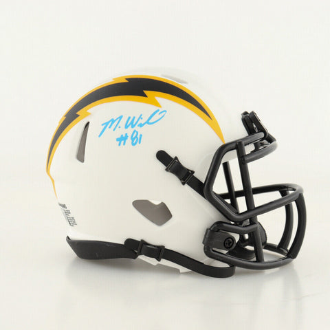 Mike Williams Signed Los Angeles Chargers Mini Helmet (Beckett) 2017 1st Rd Pck