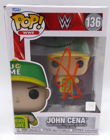 John Cena Autographed Signed #136 Vinyl Figurine Funko POP JSA #WA999964