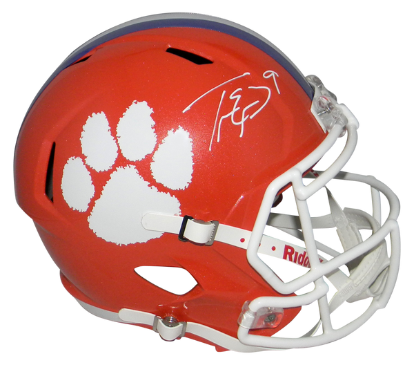 TRAVIS ETIENNE SIGNED AUTOGRAPHED CLEMSON TIGERS FULL SIZE SPEED HELMET BECKETT