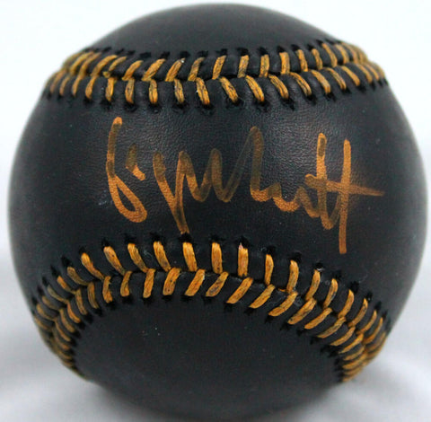 George Brett Autographed Rawlings OML Black Baseball- Beckett Authenticated