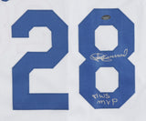 Pedro Guerrero Signed Los Angeles Dodgers Jersey Inscribd "81 WS MVP" (Schwartz)