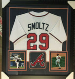 John Smoltz Signed Atlanta Braves 36"x 39" Framed Signed Jersey (JSA COA)