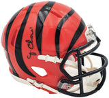 JA'MARR CHASE AUTOGRAPHED BENGALS ORANGE MINI HELMET BECKETT WITNESS 228821