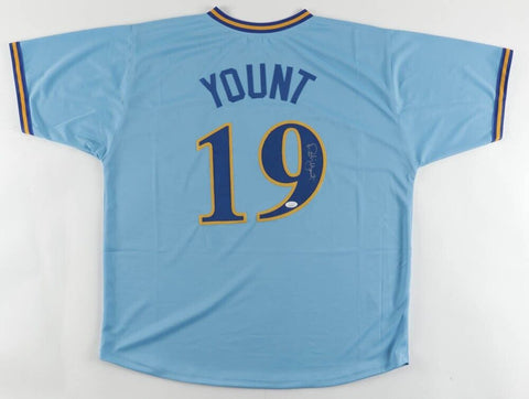 Robin Yount Signed Milwaukee Brewers Pullover Jersey (JSA COA) 2xA.L. MVP