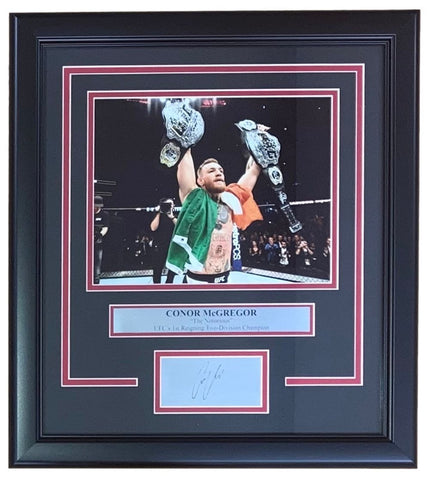 Conor McGregor Framed 8x10 UFC Photo w/ Laser Engraved Signature