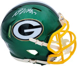 DAVANTE ADAMS AUTOGRAPHED PACKERS FLASH SPEED MINI HELMET BECKETT QR 201215