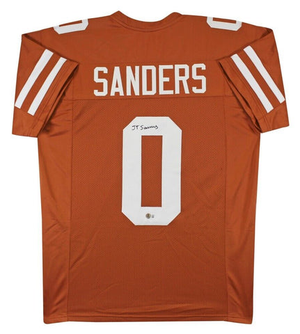 Ja'Tavion Sanders Signed Texas Longhorns Jersey (Beckett) 2024 Panthers Pick T.E