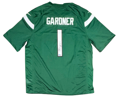 AHMAD SAUCE GARDNER SIGNED AUTOGRAPHED NEW YORK JETS #1 NIKE JERSEY BECKETT