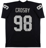 Maxx Crosby Authentic Signed Black Pro Style Jersey Autographed BAS