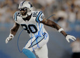 Dwayne Jarrett Autographed Carolina 16x20 Running Photo- GTSM Auth *Blue