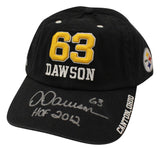 Dermontti Dawson Autographed Pittsburgh Steelers Dawson Hat HOF Beckett 36629