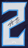 Tyjae Spears Signed Tennessee Titans Jersey (JSA) 3rd Round Pck/ New 2024 Number