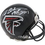 Deion Sanders Signed Atlanta Falcons VSR4 TB Mini Helmet HOF BAS 45410