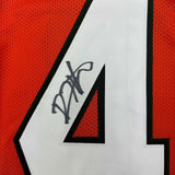 Framed Autographed/Signed Devin Hester 35x39 Miami Orange Jersey JSA COA