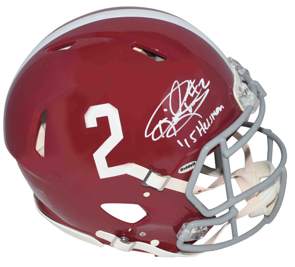 DERRICK HENRY SIGNED ALABAMA CRIMSON TIDE AUTHENTIC SPEED HELMET W/ 15 HEISMAN