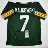 Autographed/Signed Don Majkowski Green Bay Green Football Jersey JSA COA