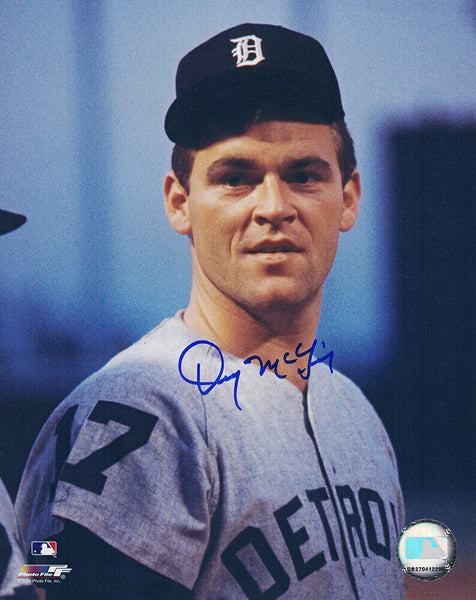 Denny McLain Signed Detroit Tigers Head Shot Close Up 8x10 Photo -(SCHWARTZ COA)