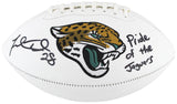 Jaguars Fred Taylor "Pride Of The Jaguars" Signed Football W/ Case BAS Witnessed