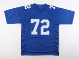 Osi Umenyiora Signed Giants Jersey Inscribed "SB XLII & XLVI Champs!" (Beckett)