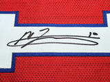 NEW ENGLAND PATRIOTS MAC JONES AUTOGRAPHED RED JERSEY BECKETT BAS WITNESS 214798