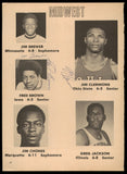 Fred Brown, Jim Brewer & Jim Cleamons Autographed Magazine Page SKU #234928