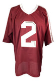 Johnny Manziel Texas A&M Signed College Football Jersey w/ 3 Insc BAS ITP