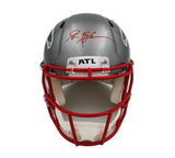 Deion Sanders Signed Atlanta Falcons Speed Authentic Flash NFL Helmet