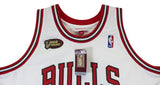 Bulls Michael Jordan Signed 97-98 White M&N HWC Authentic Jersey UDA #BAH83514