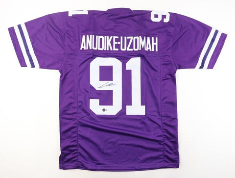 Felix Anudike-Uzomah Signed Kansas State Wildcats Jersey (Beckett) Chiefs D.B.