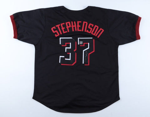 Tyler Stephenson Signed Cincinnati Reds City Connect Black Jersey (Playball Ink)