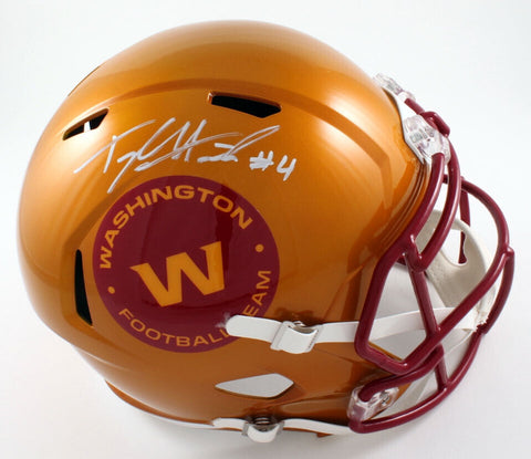 TAYLOR HEINICKE SIGNED WASHINGTON FOOTBALL TEAM FULL SIZE FLASH HELMET BECKETT