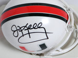 Jim Kelly Autographed Miami Hurricanes Mini Helmet- JSA Witness Auth *Black