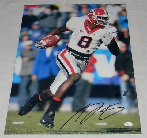 A.J. AJ GREEN SIGNED AUTOGRAPHED UGA GEORGIA BULLDOGS 16x20 PHOTO JSA