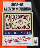 Heat Alonzo Mourning Authentic Signed Black M&N HWC Swingman Jersey BAS Witness