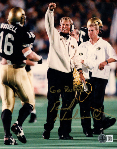 Rick Neuheisel Signed Colorado Buffaloes 8x10 Photo Go Buffs BAS 45161