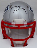 TOM BRADY AUTOGRAPHED SIGNED PATRIOTS REPLICA SPEED MINI HELMET FANATICS 193988