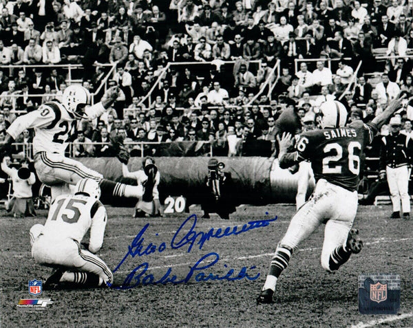 Gino Cappelletti/Babe Parilli New England Patriots Signed 8x10 Photo Pats Alumni