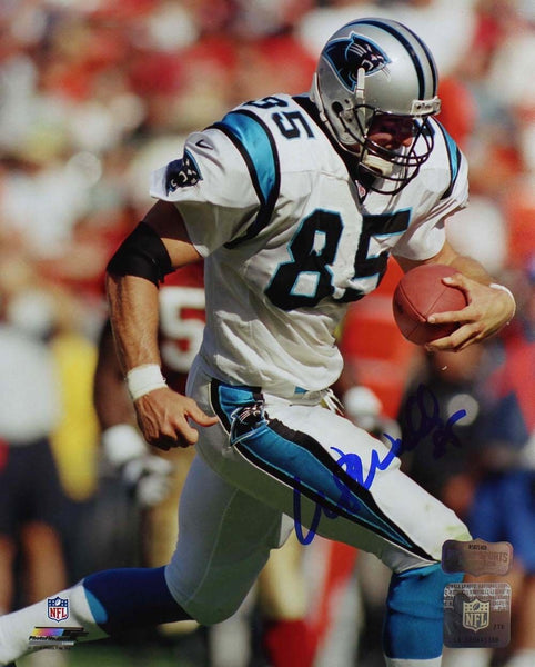 Wesley Walls Autographed/Signed Carolina Panthers 8x10 NFL Photo - Running