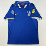 Autographed/Signed Gianfranco Zola Italy Blue Soccer Futbol Jersey BAS COA