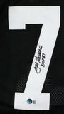 Joe Greene Autographed Black Pro Style Jersey w/ HOF-Beckett W Hologram *Black