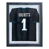 Jalen Hurts Philadelphia Signed Framed Black Football Jersey JSA Hologram