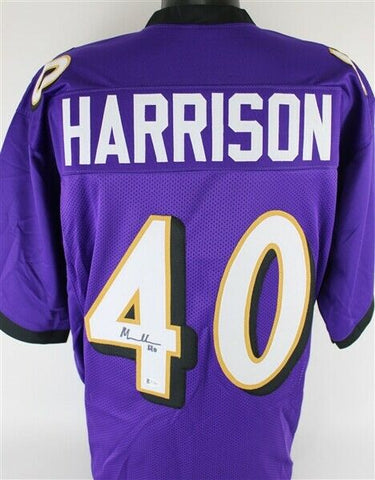 Malik Harrison Signed Baltimore Ravens Jersey (Beckett COA) Ohio State LB.