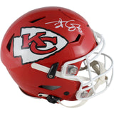 Travis Kelce Signed Kansas City Chiefs SB LVII SpeedFlex Helmet Beckett 49089